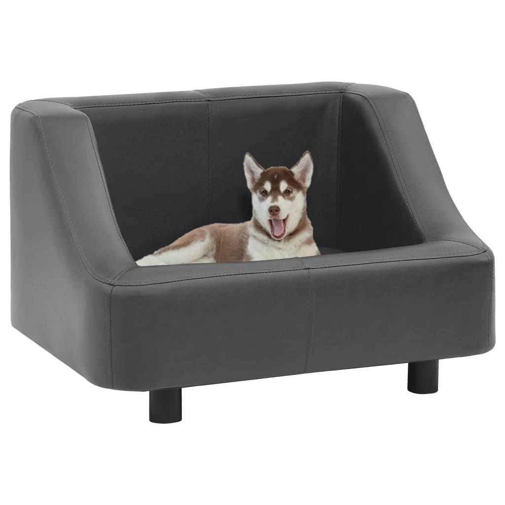 vidaXL Hondenbank 67x52x40 cm kunstleer zwart
