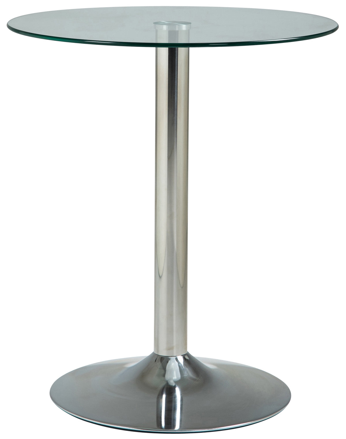 Glazen tafel 70 cm helder/glas klarglas