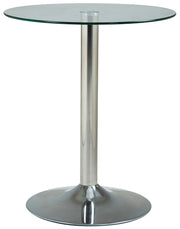 Glazen tafel 70 cm helder/glas klarglas