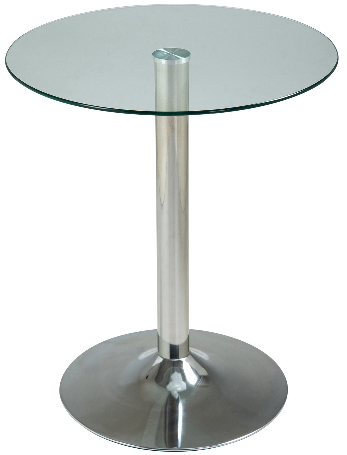 Glazen tafel 70 cm helder/glas klarglas