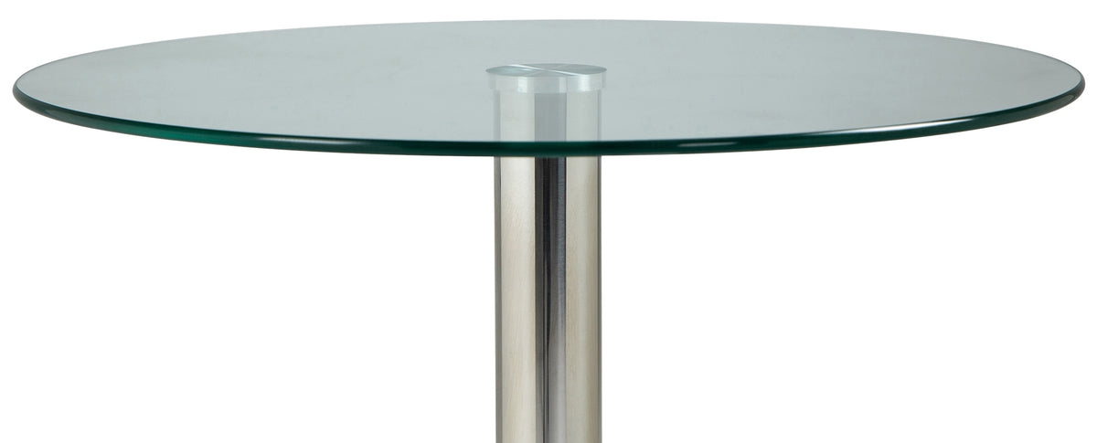Glazen tafel 70 cm helder/glas klarglas