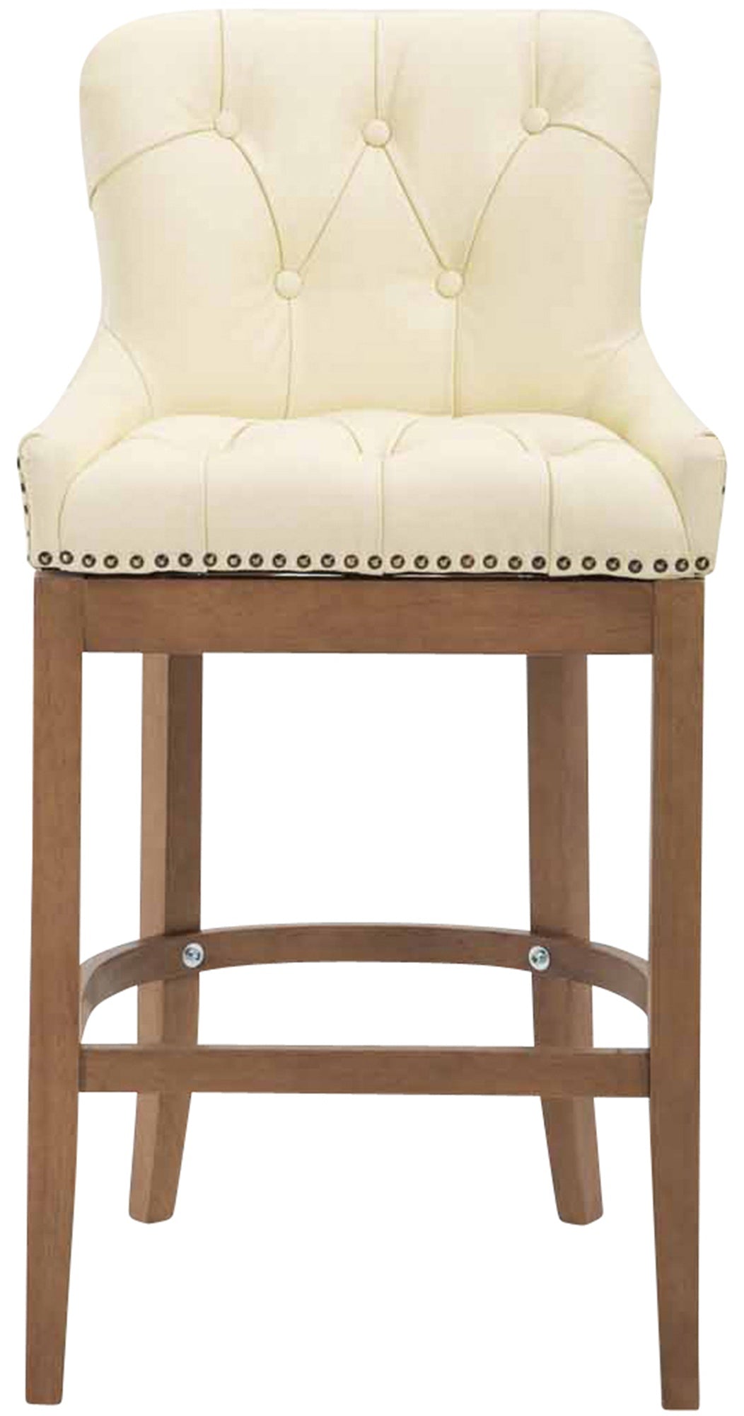 Barkruk Lakewood echt leer Antiek light creme creme