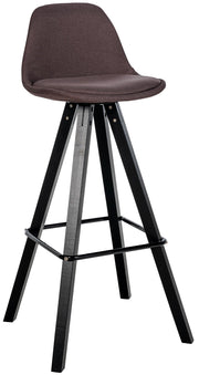 Barkruk Corbin stof Vierkant bruin,zwart braun