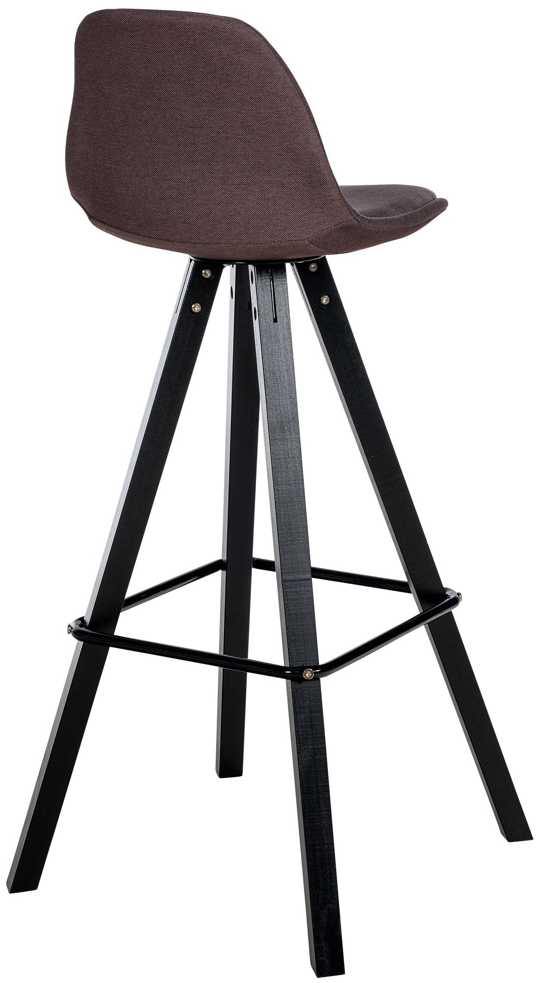 Barkruk Corbin stof Vierkant bruin,zwart braun