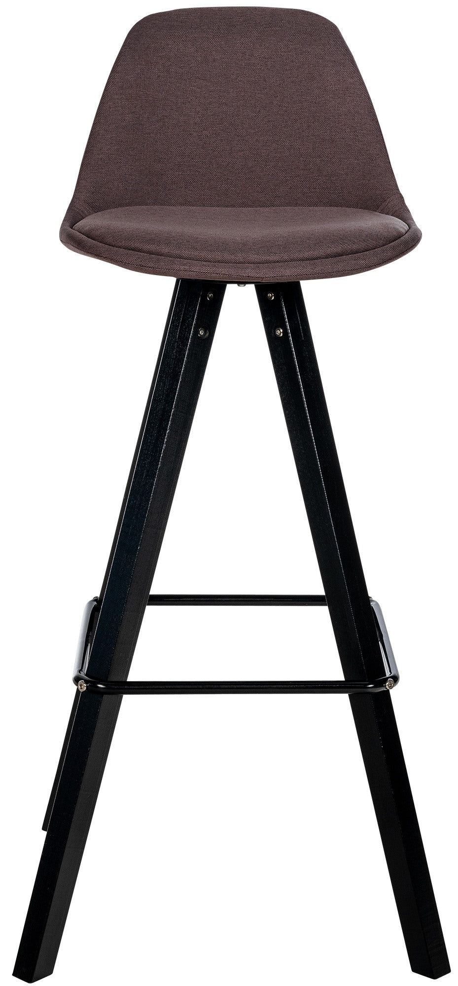 Barkruk Corbin stof Vierkant bruin,zwart braun