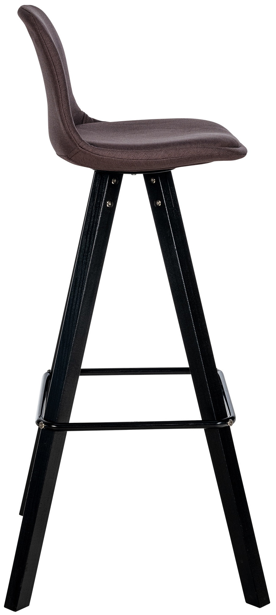 Barkruk Corbin stof Vierkant bruin,zwart braun