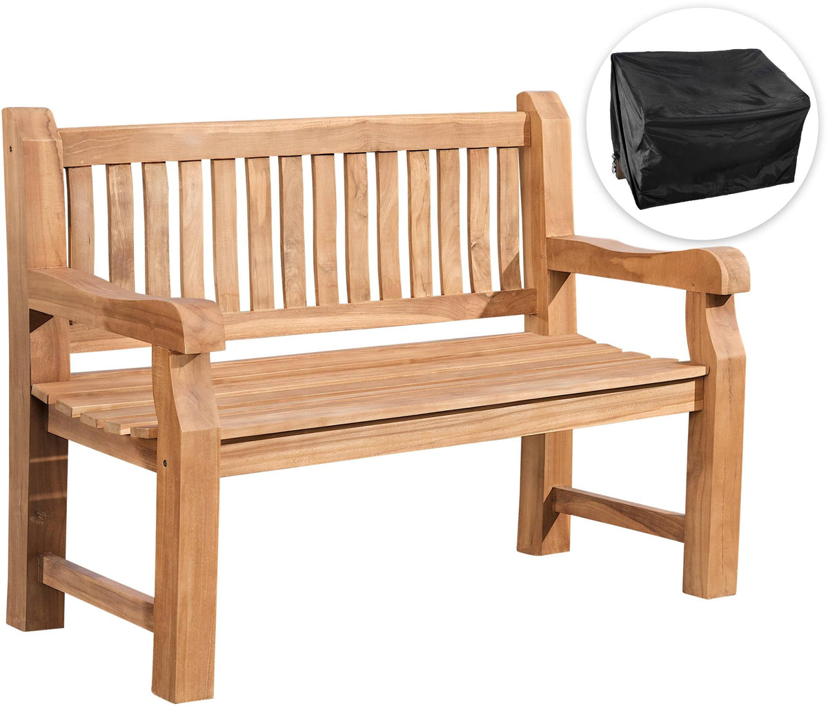 Tuinbank 120 cm met hoes Jackson teak