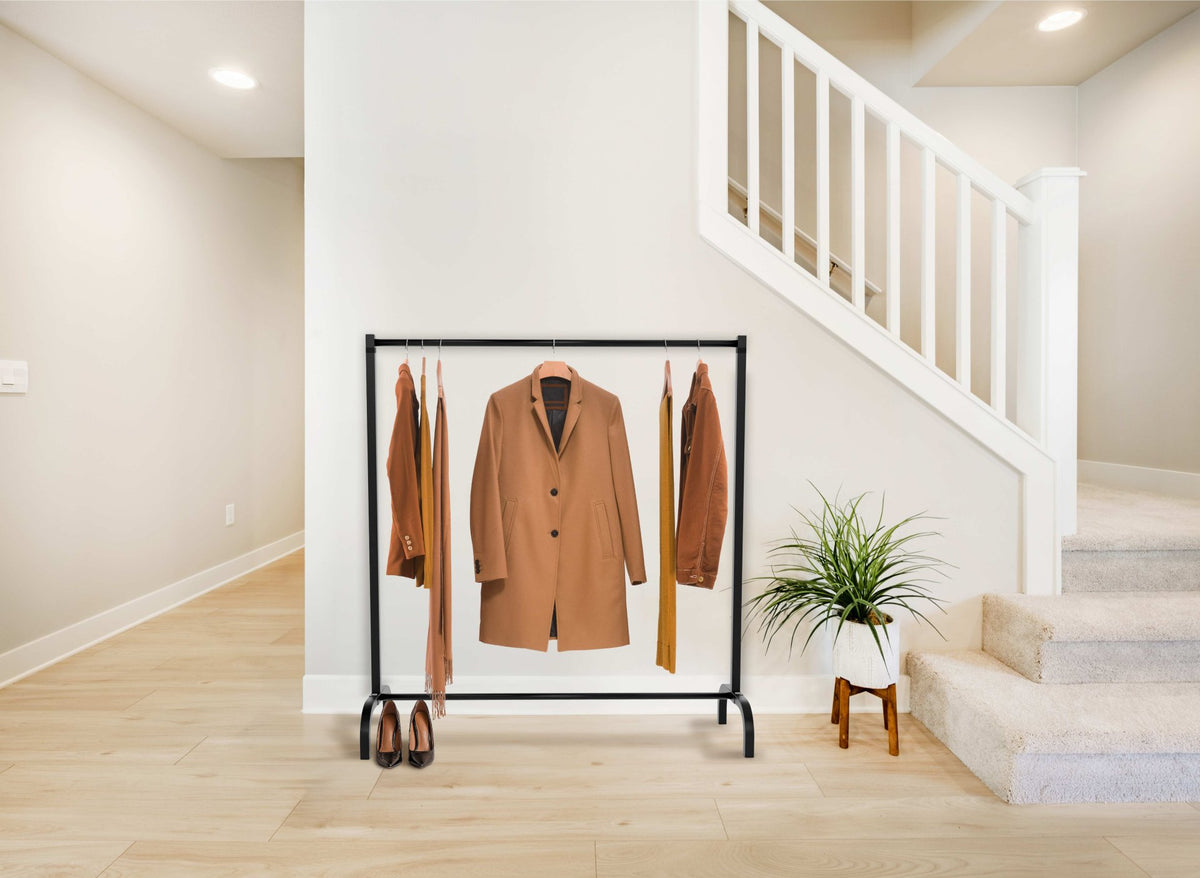 Kledingrek Lara zwart,120x38x120 cm schwarz