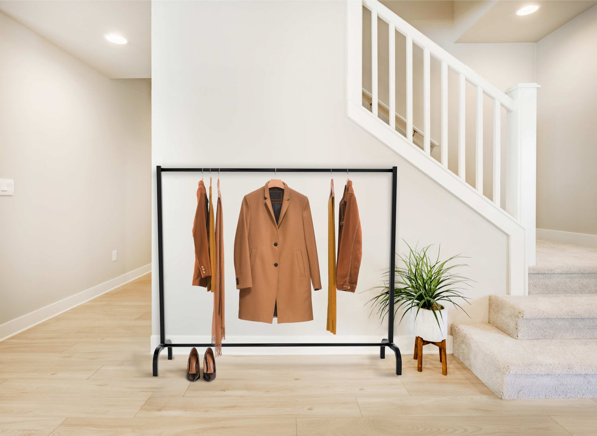 Kledingrek Lara zwart,150x38x120 cm schwarz