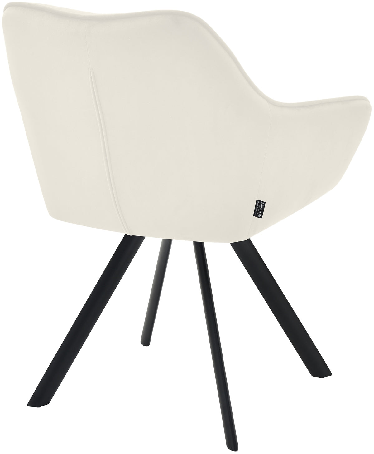 Eetkamerstoel Scott creme,Fluweel creme