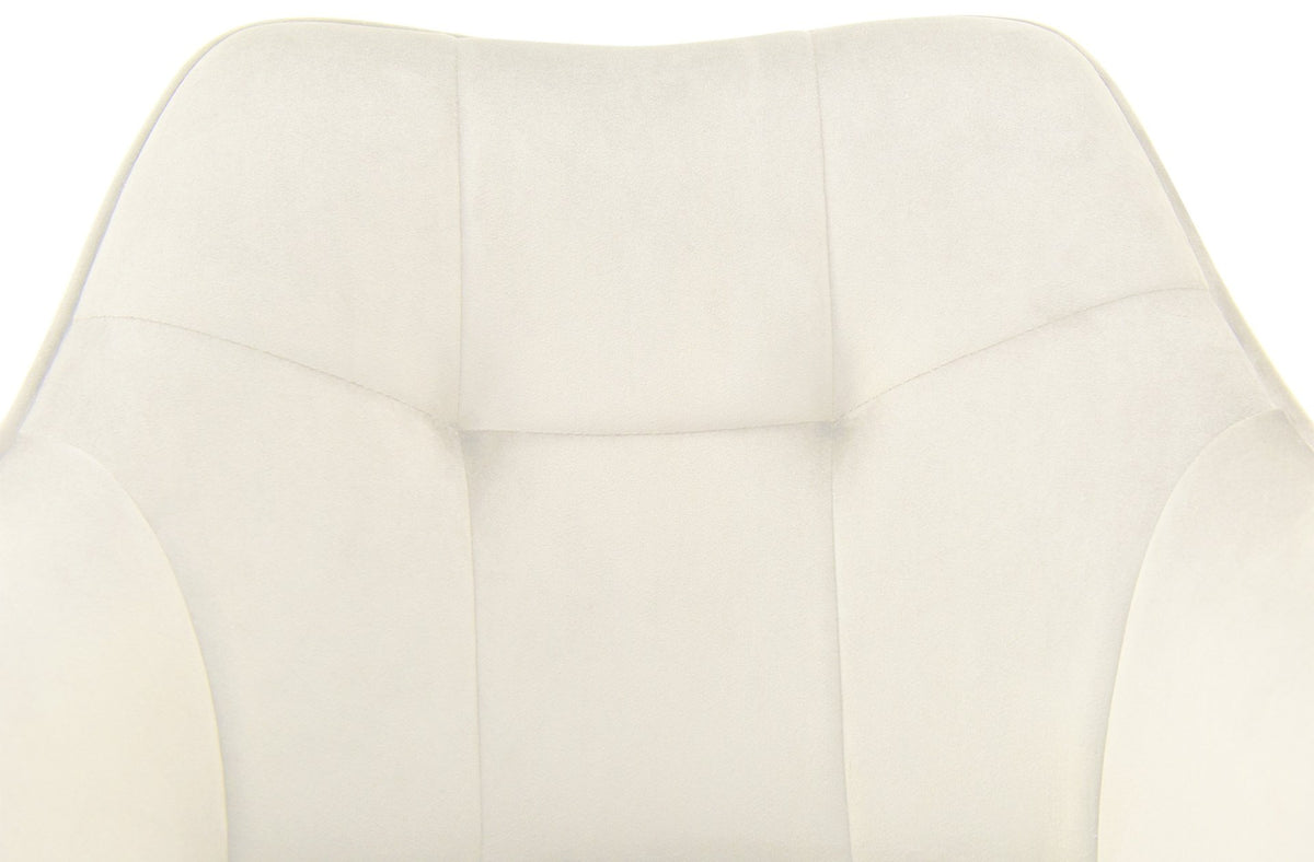 Eetkamerstoel Scott creme,Fluweel creme