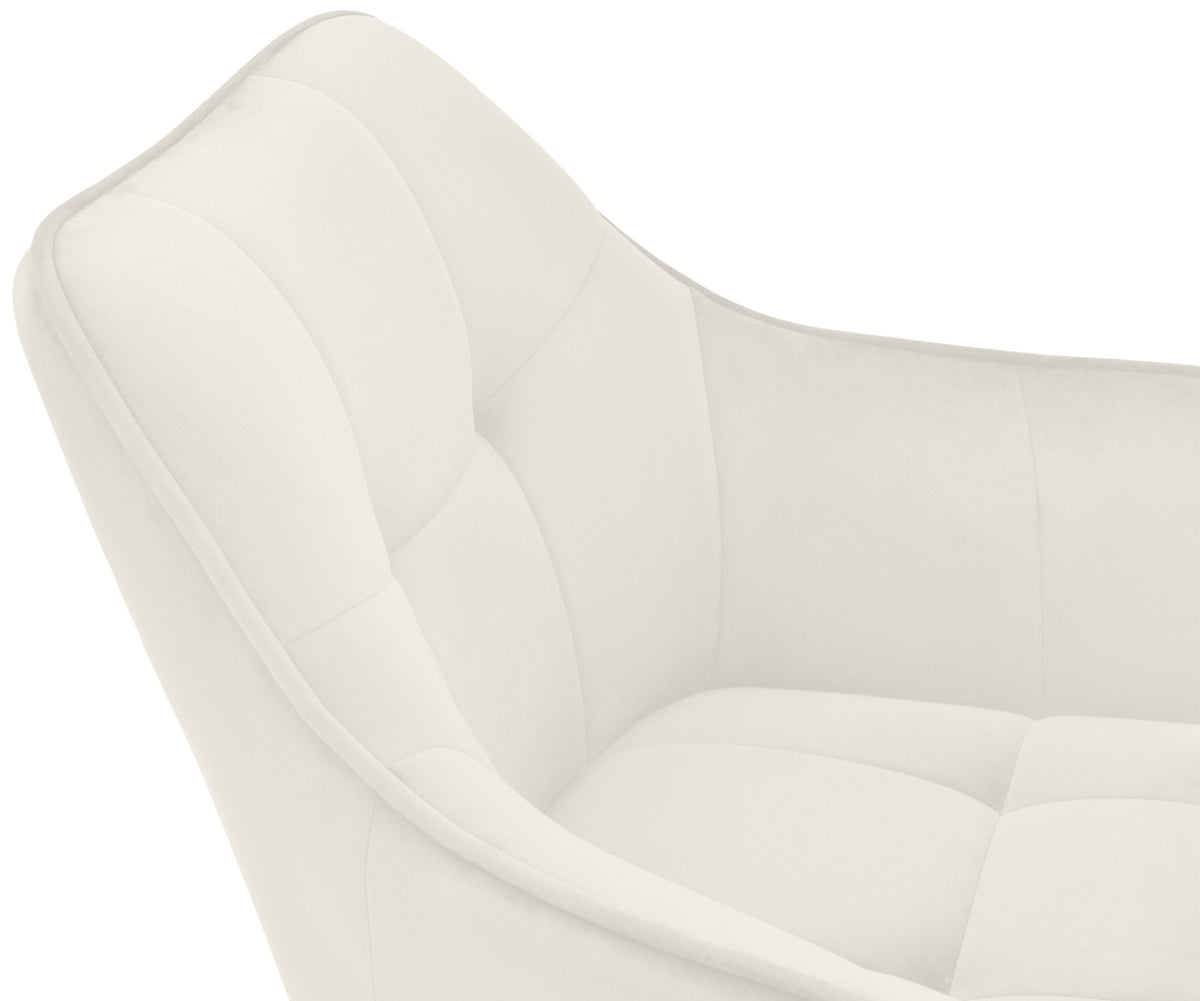 Eetkamerstoel Scott creme,Fluweel creme
