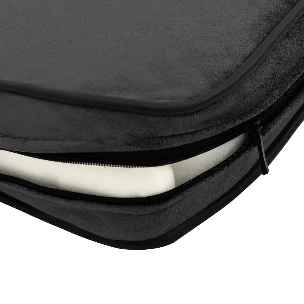 vidaXL Hondenbank 60x43x30 cm pluche en kunstleer donkergrijs