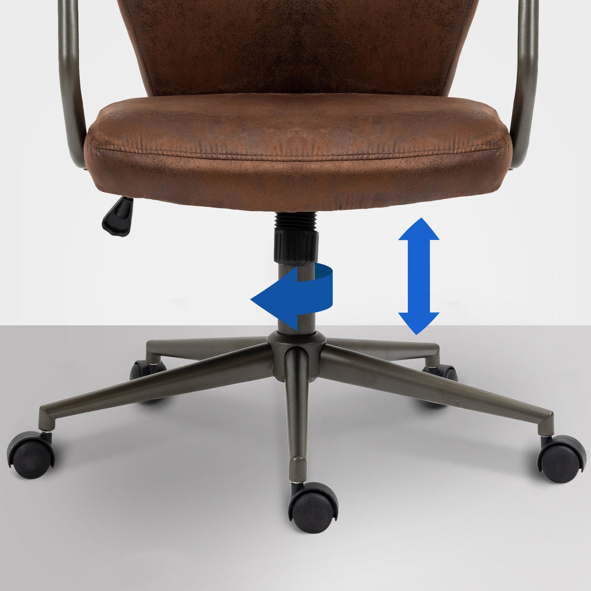 Bureaustoel Pocatello cognac cognac