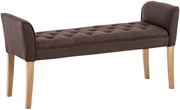 Chaise longue Cleopatra, stof bruin,antiek licht braun