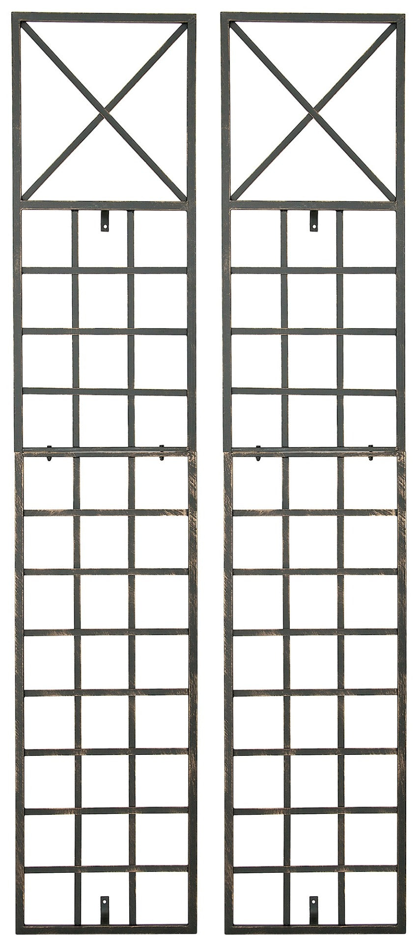 Set van 2 Plantenklimrekken Trigo bronzen bronze