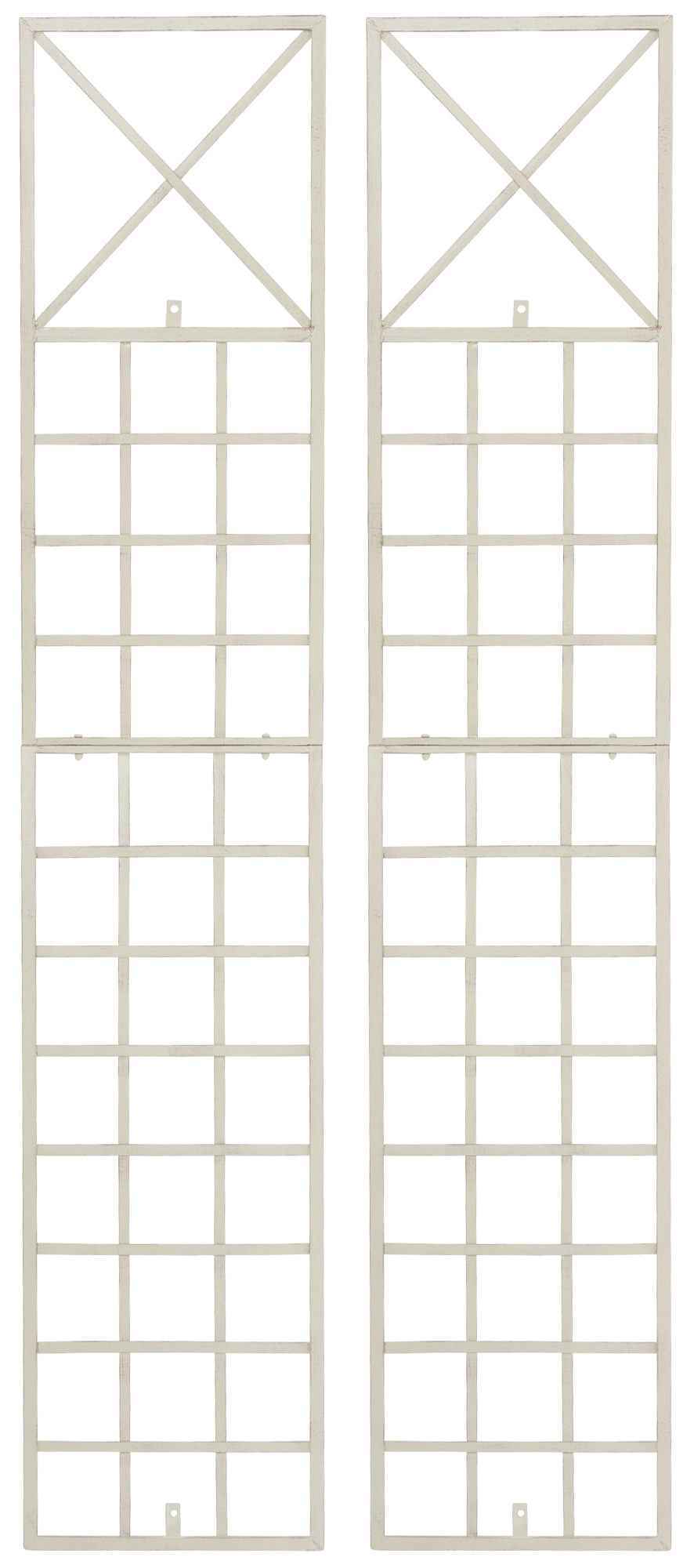 Set van 2 Plantenklimrekken Trigo antiek/creme antik-creme