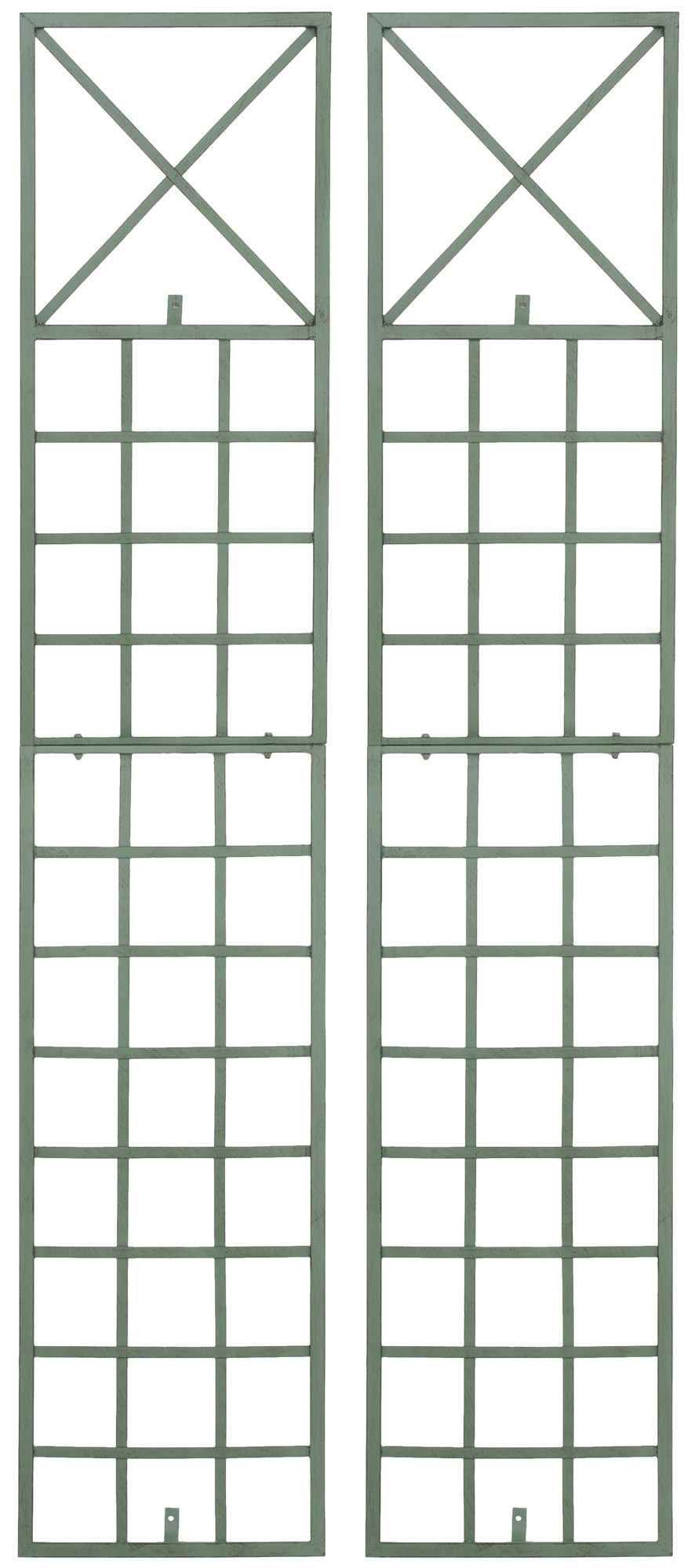 Set van 2 Plantenklimrekken Trigo antiek/groen antik-grün