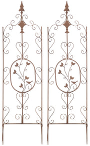 Set van 2 Klimplantrek Burgus antiek bruin antik braun