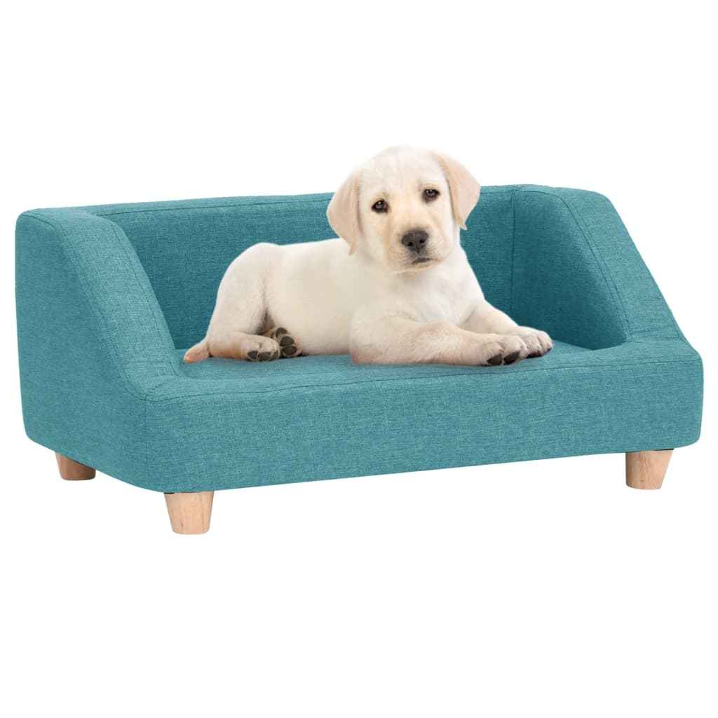 vidaXL Hondenbank 95x63x39 cm linnen grijs