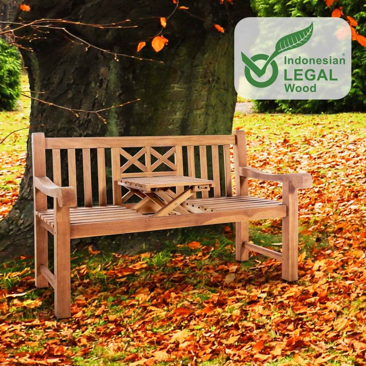 Tuinbank Luka Teak teak,150 cm teak