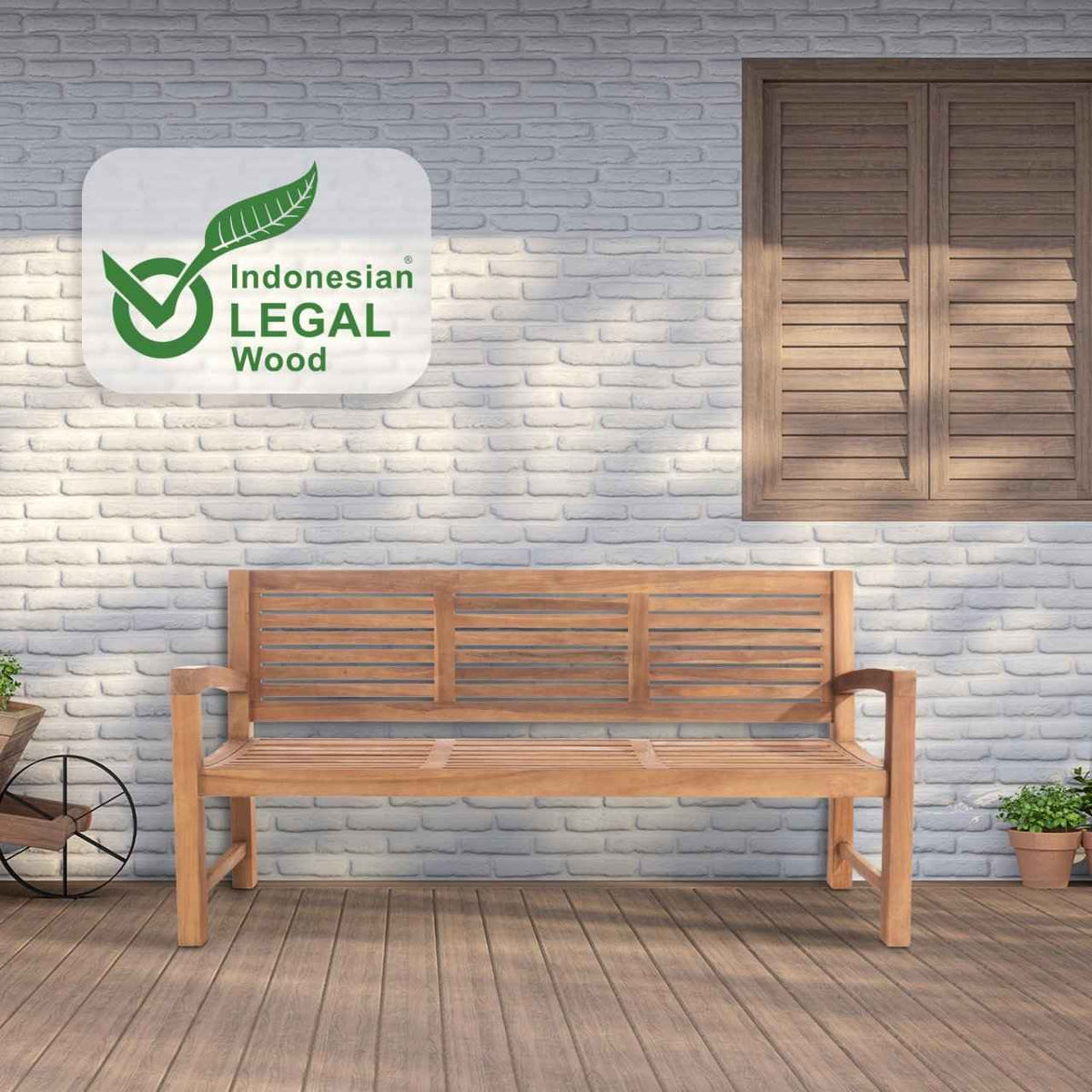 Teakbank Halden teak,180 cm teak