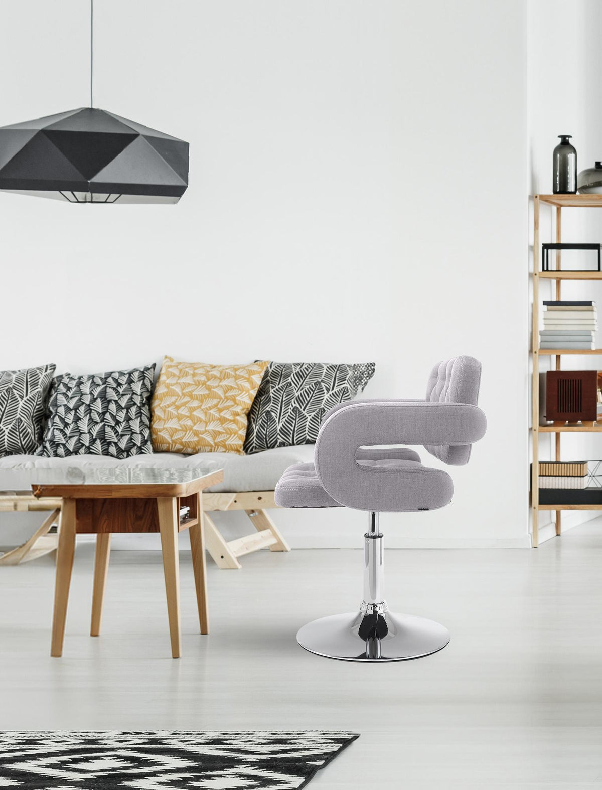Lounger Dublin Stof grijs grau
