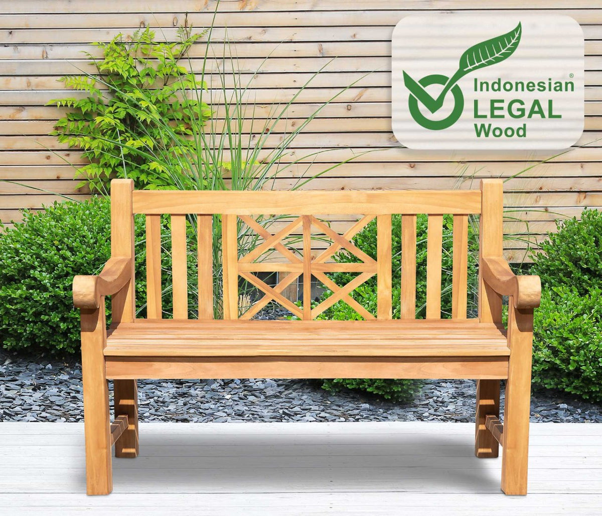 Teakbank Florida teak,120 cm teak