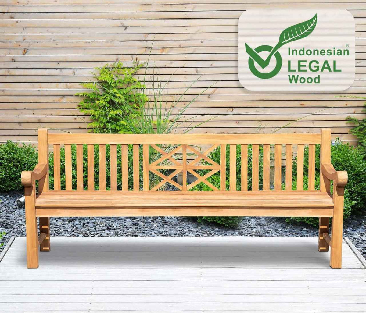 Teakbank Florida teak,220 cm teak
