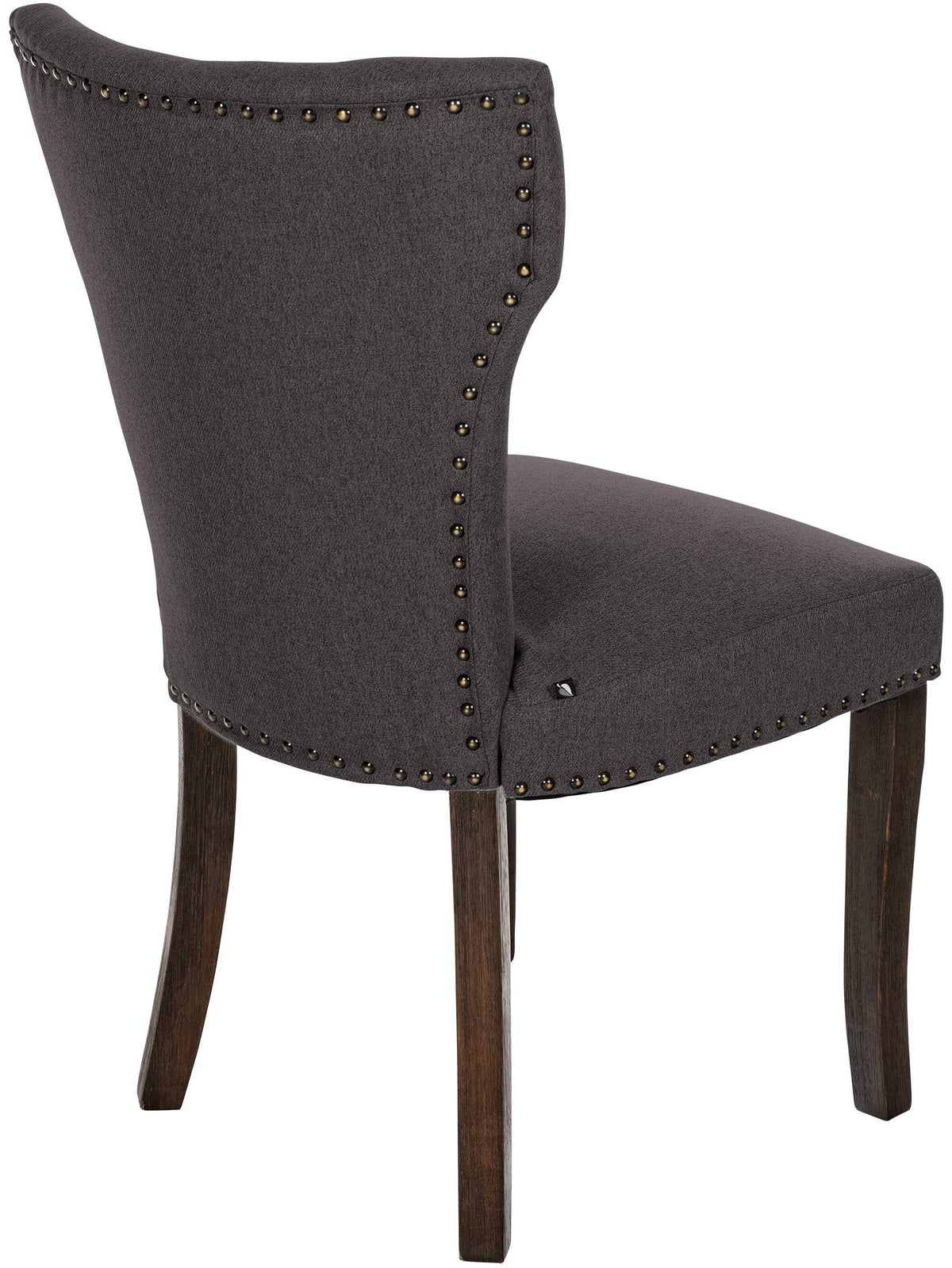 Set van 2 eetkamerstoelen Zadar stof donkergrijs,antiek donker dunkelgrau