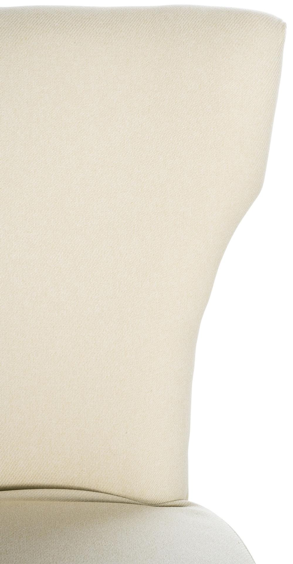 Set van 2 eetkamerstoelen Zadar stof creme,antiek donker creme