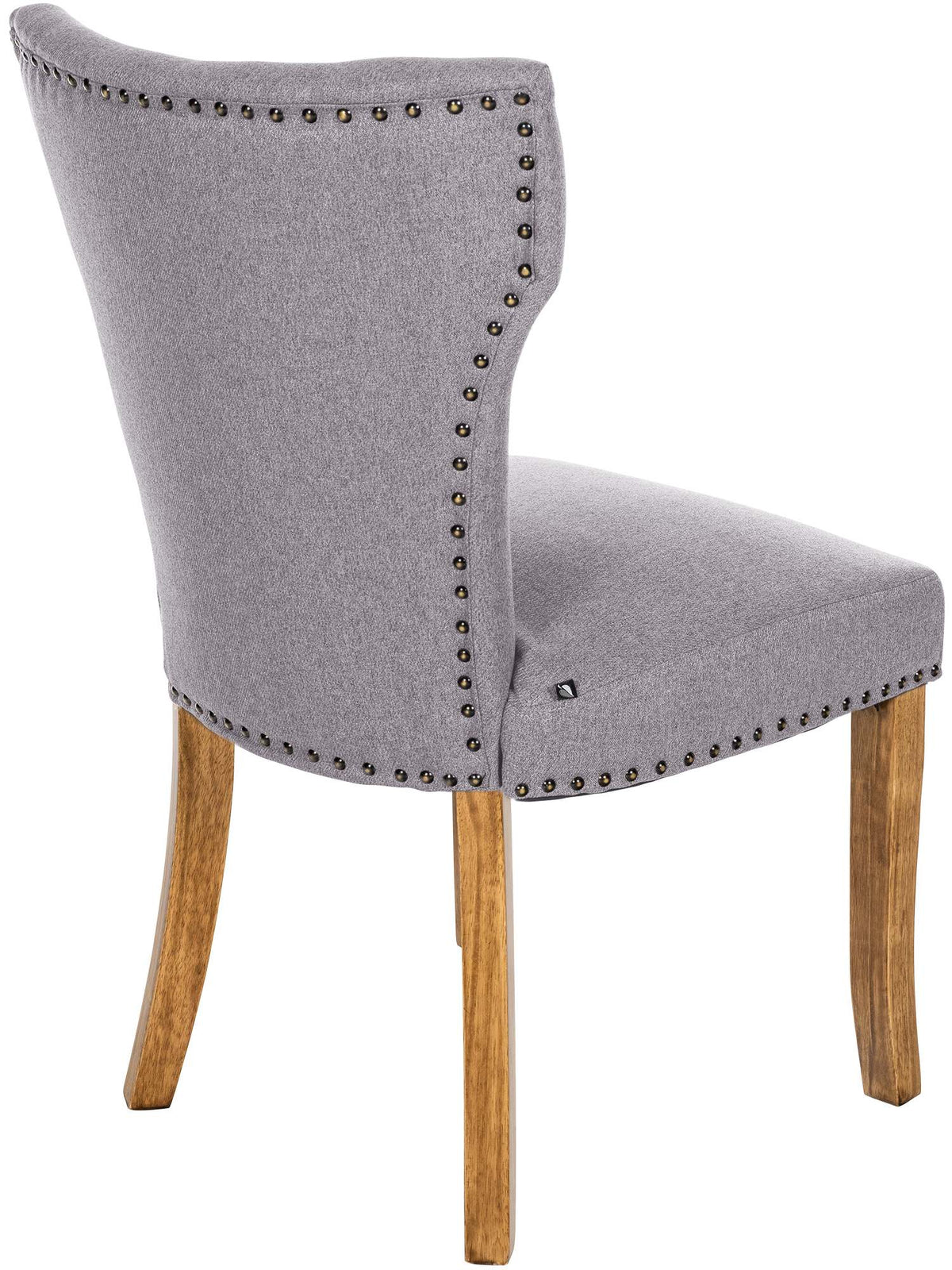 Set van 2 eetkamerstoelen Zadar stof grijs,antiek licht grau
