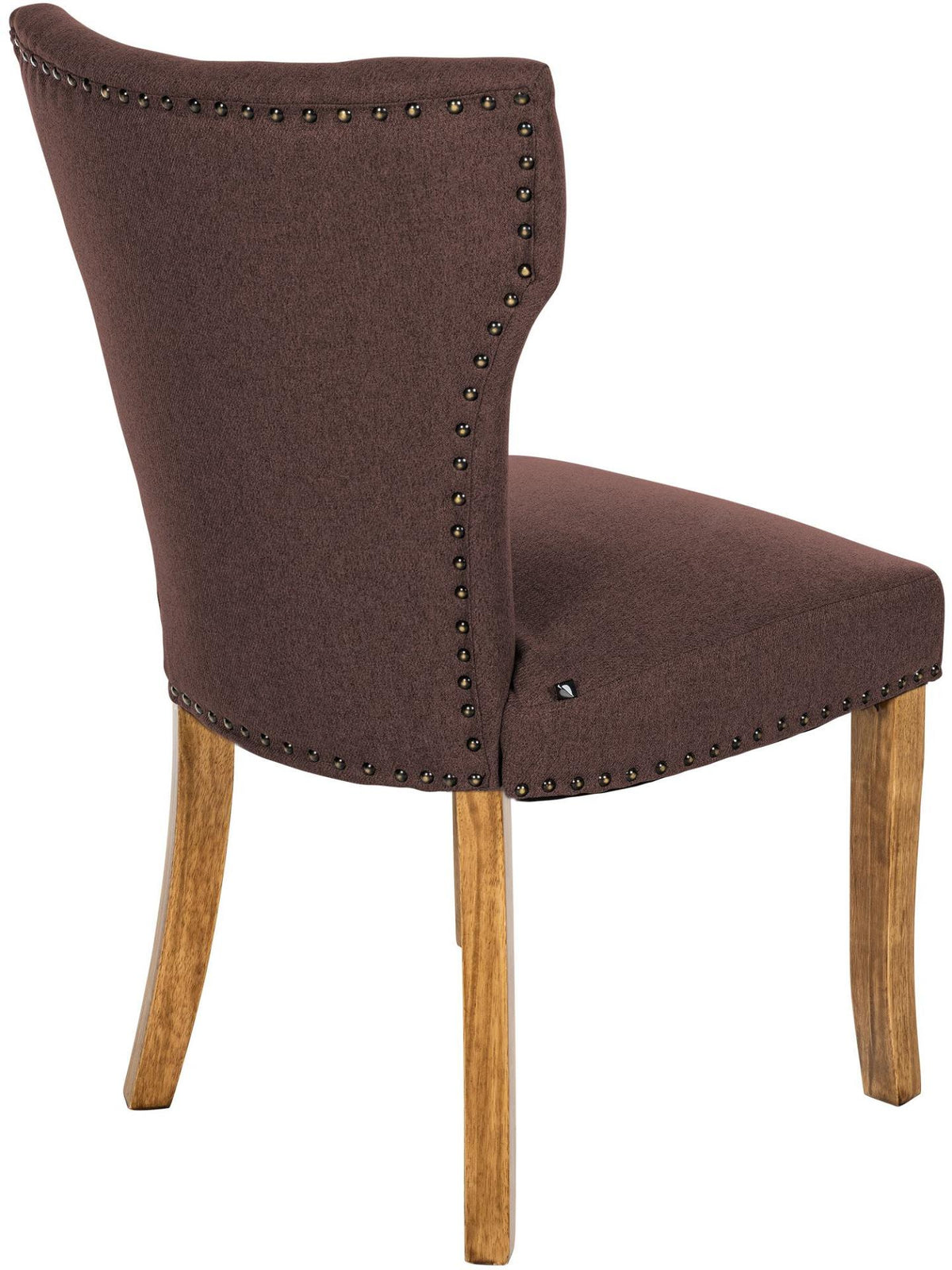 Set van 2 eetkamerstoelen Zadar stof bruin,antiek licht braun