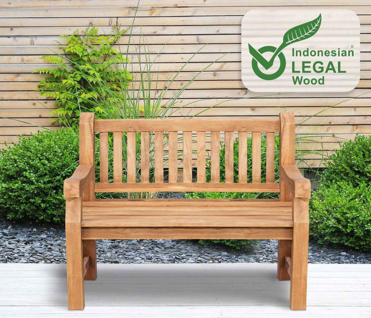 Teakbank Jackson V2 teak,120 cm teak