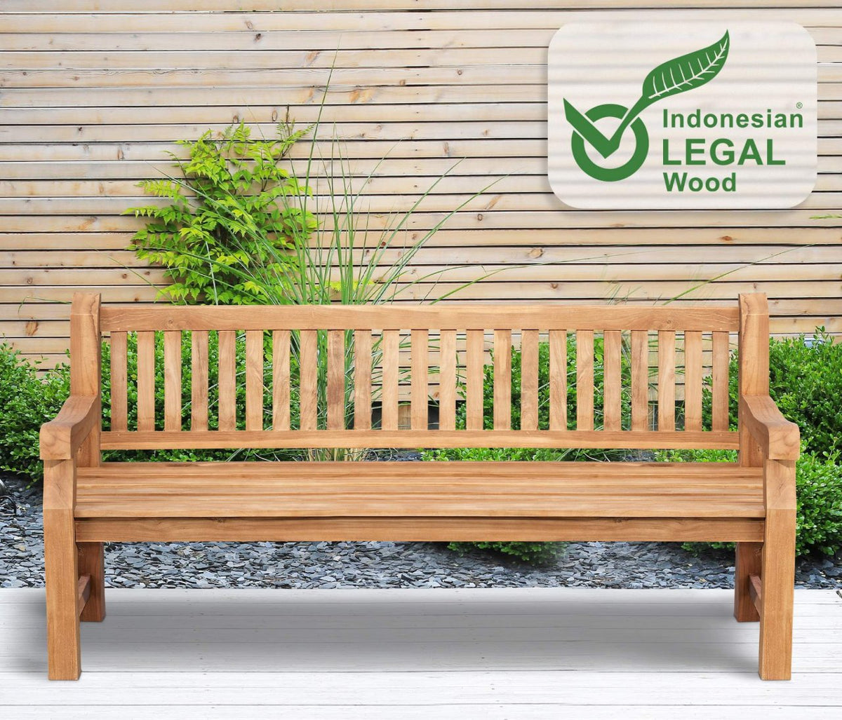 Teakbank Jackson V2 teak,200 cm teak