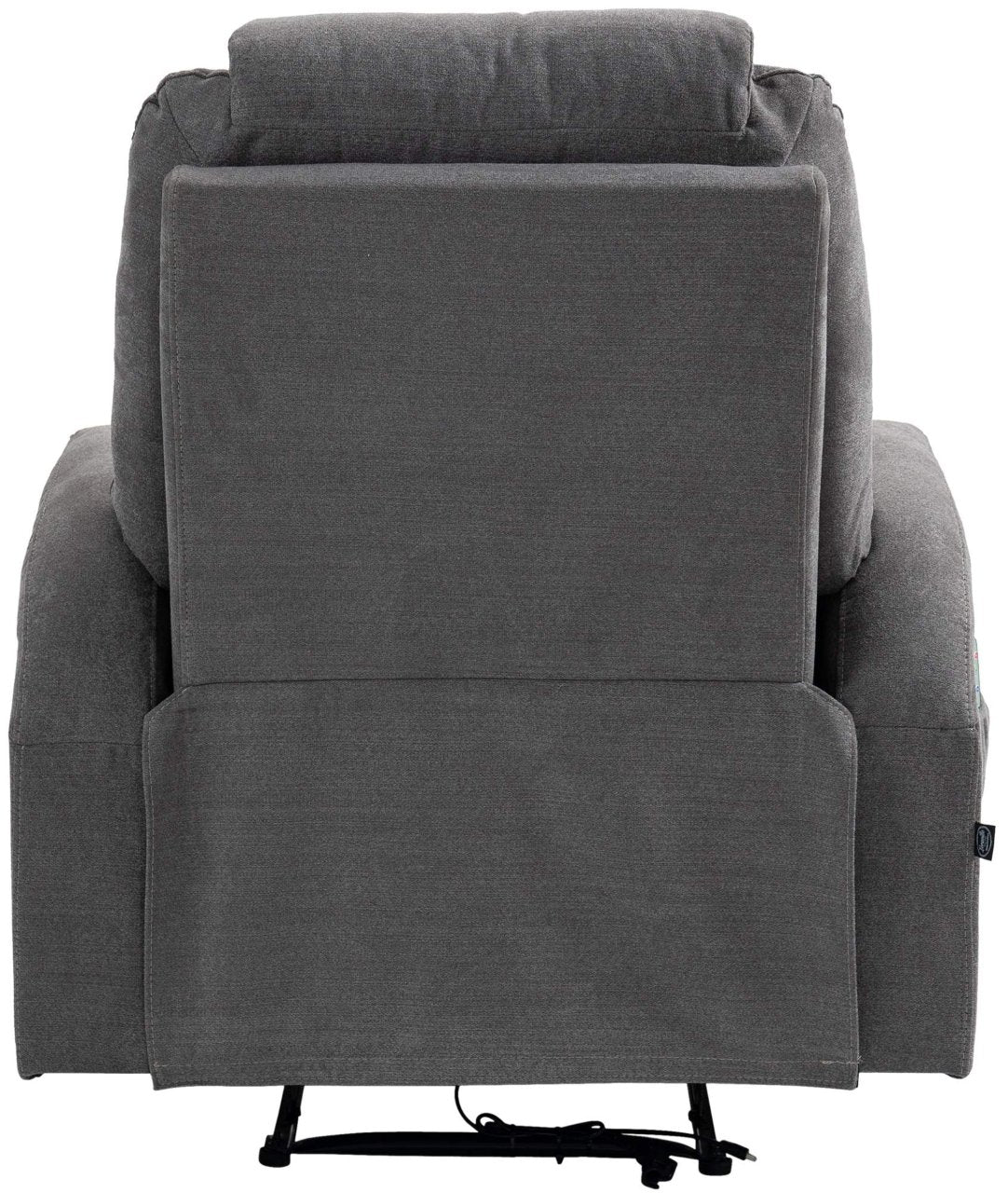 Fauteuil Hepler met massagefunctie Stof,grijs grau