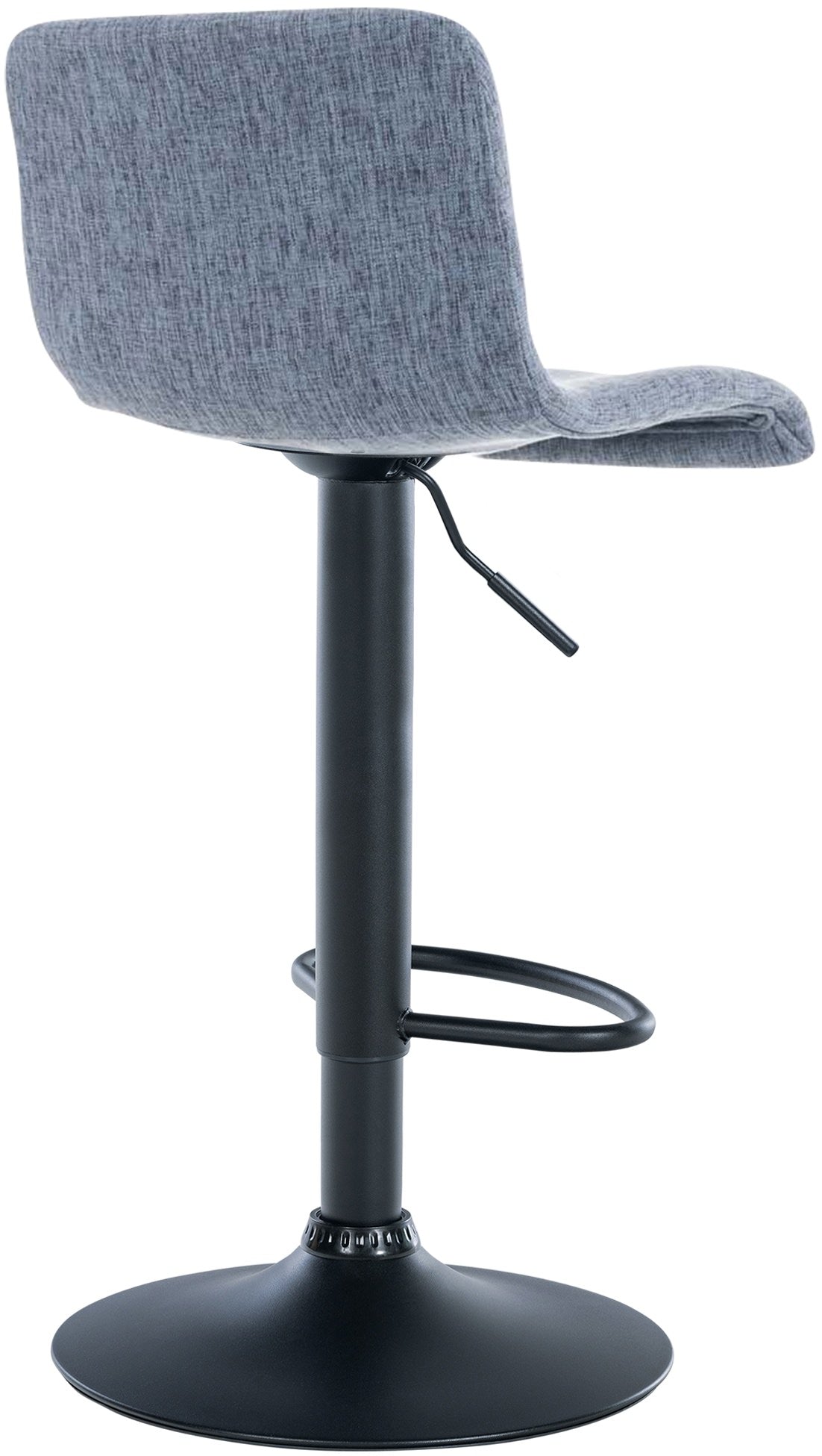 Barkruk Hover Stof blauw,Metaal mat zwart blau