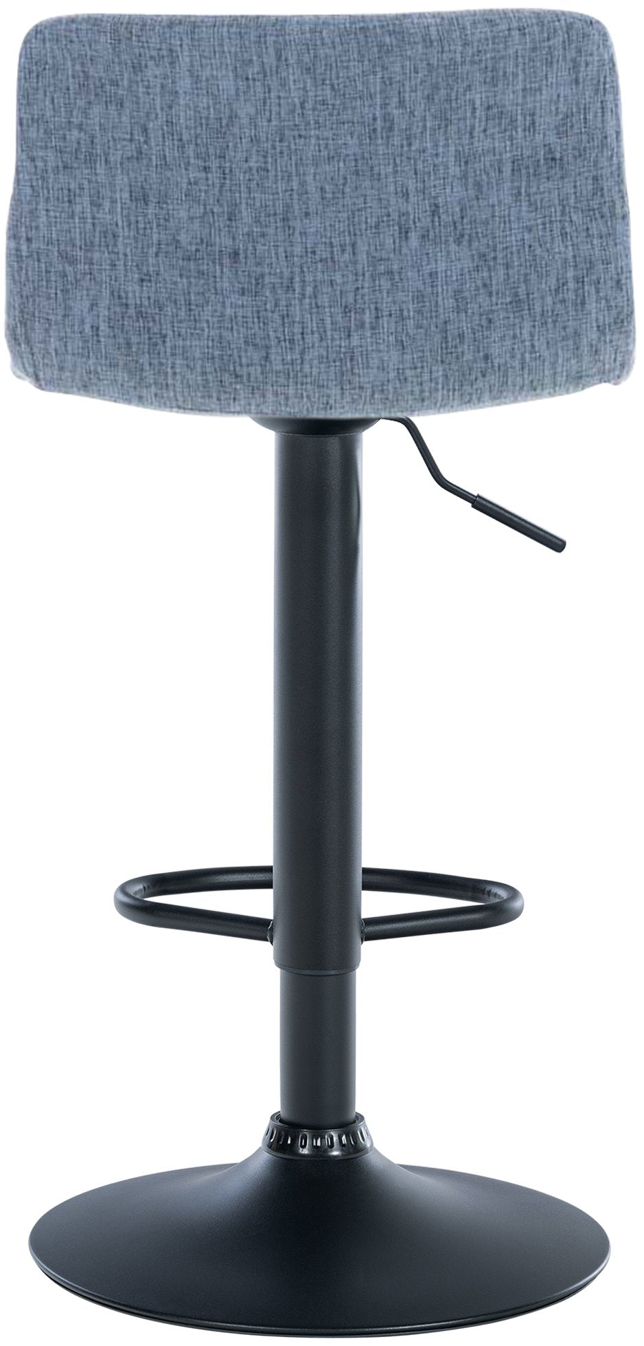 Barkruk Hover Stof blauw,Metaal mat zwart blau