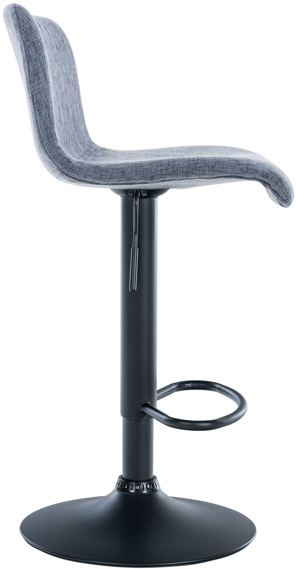 Barkruk Hover Stof blauw,Metaal mat zwart blau