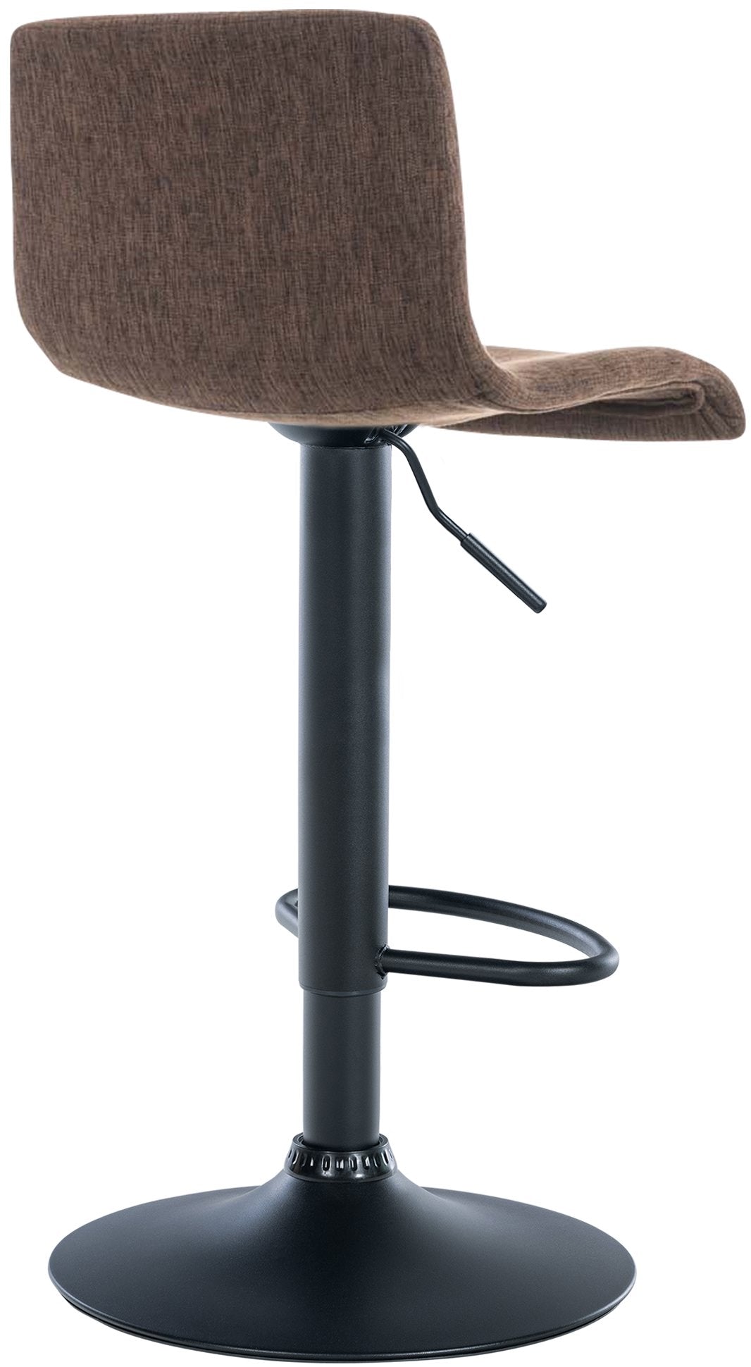 Barkruk Hover Stof bruin,Metaal mat zwart braun