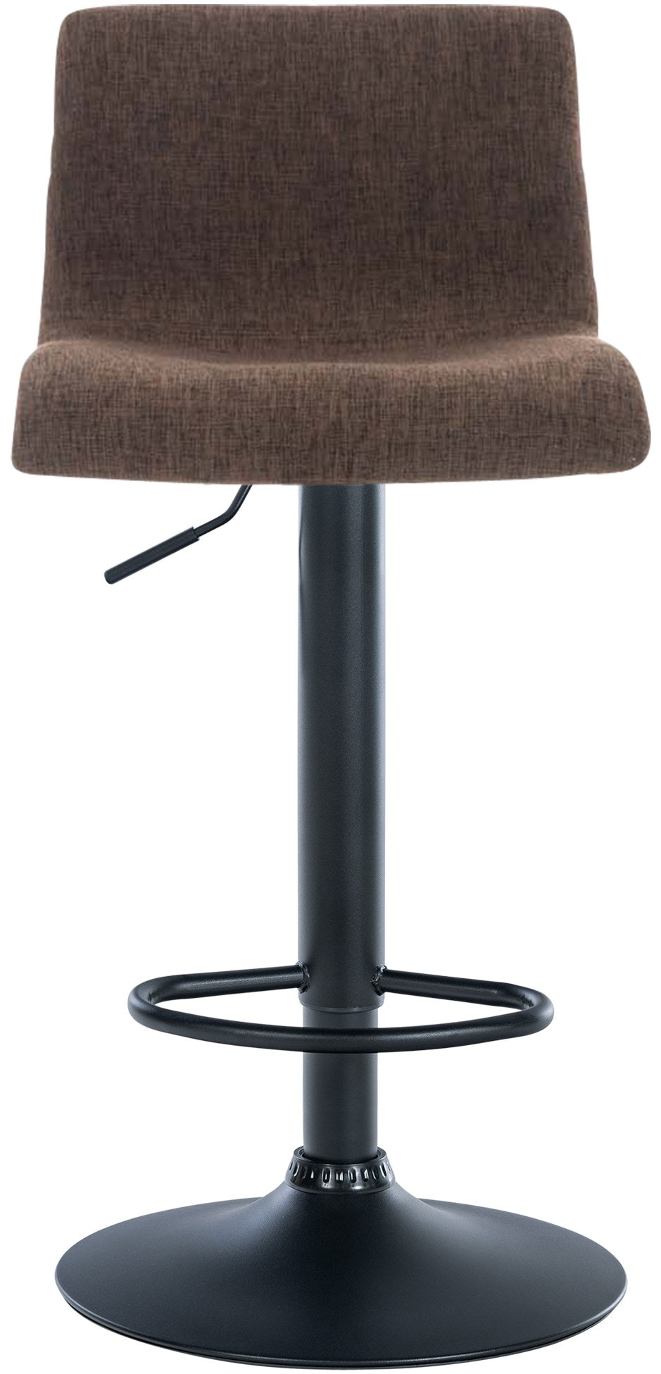 Barkruk Hover Stof bruin,Metaal mat zwart braun