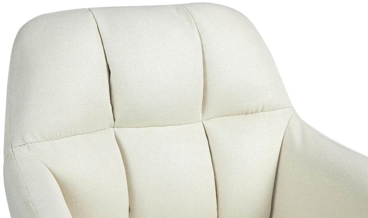 Barkruk Natoma Stof creme,Metaal mat zwart creme