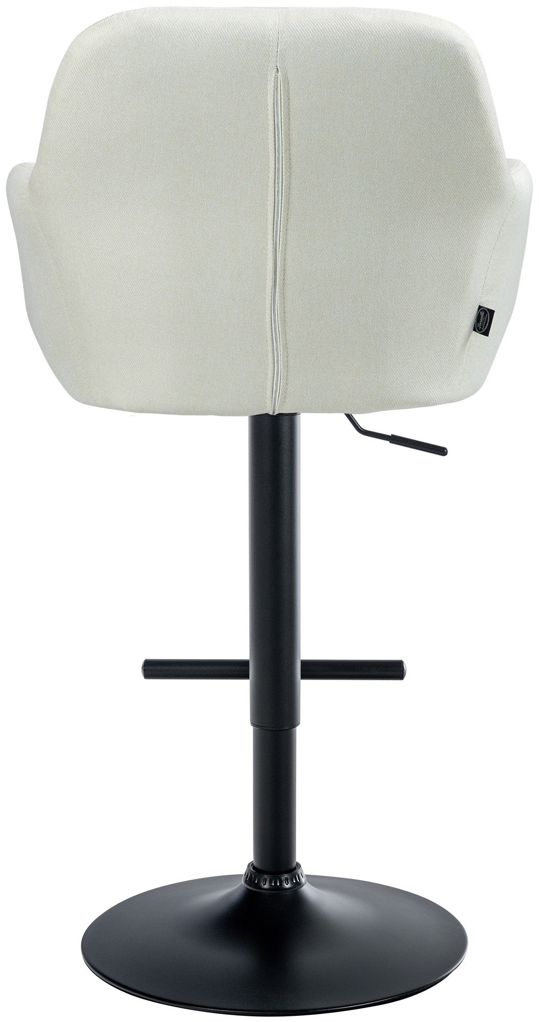 Barkruk Natoma Stof creme,Metaal mat zwart creme