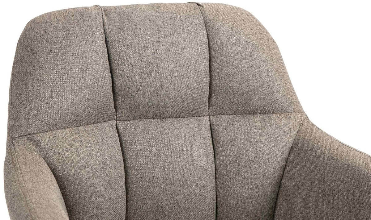 Barkruk Natoma Stof taupe,Metaal mat zwart taupe