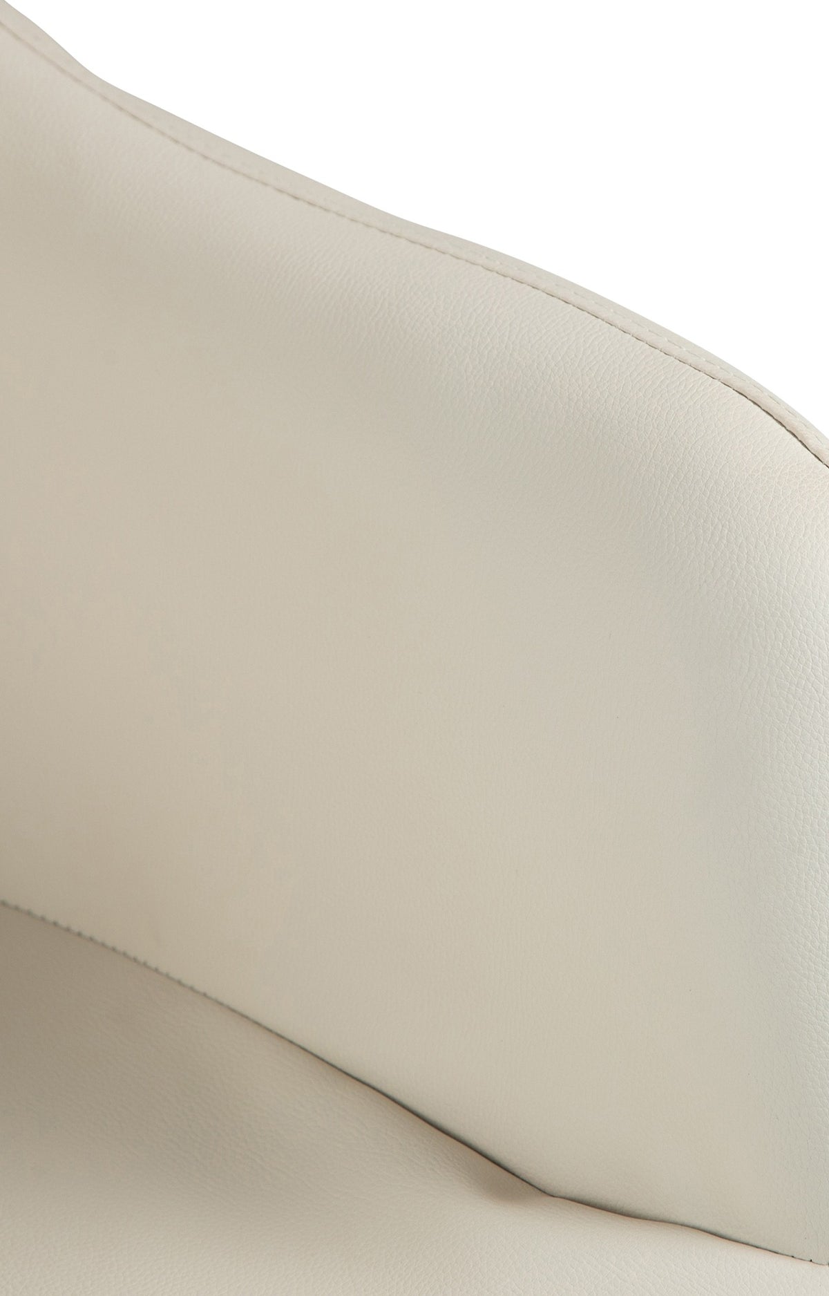 Barkruk Natoma kunstleer creme,Metaal in chroomoptiek creme