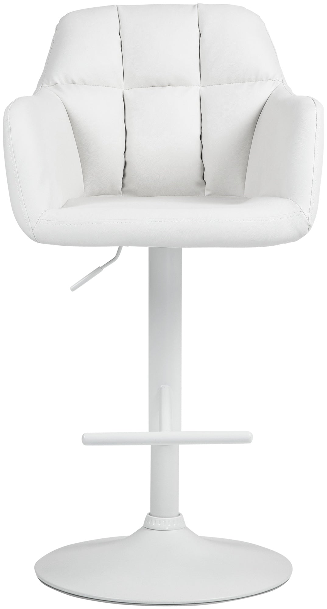Barkruk Natoma kunstleer wit,Metaal mat wit weiß