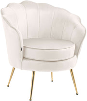 Fauteuil Rosita Fluweel creme creme