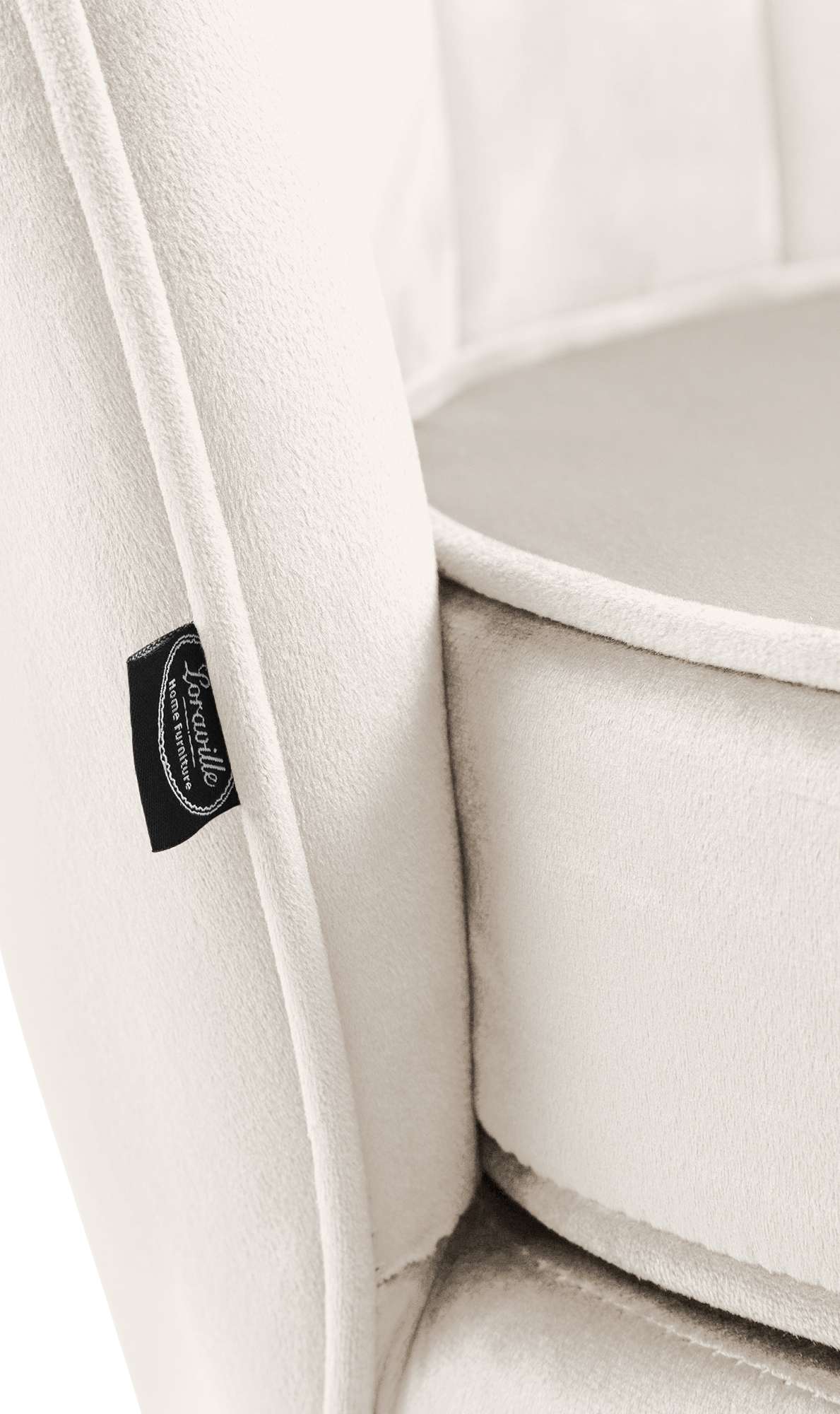 Fauteuil Rosita Fluweel creme creme