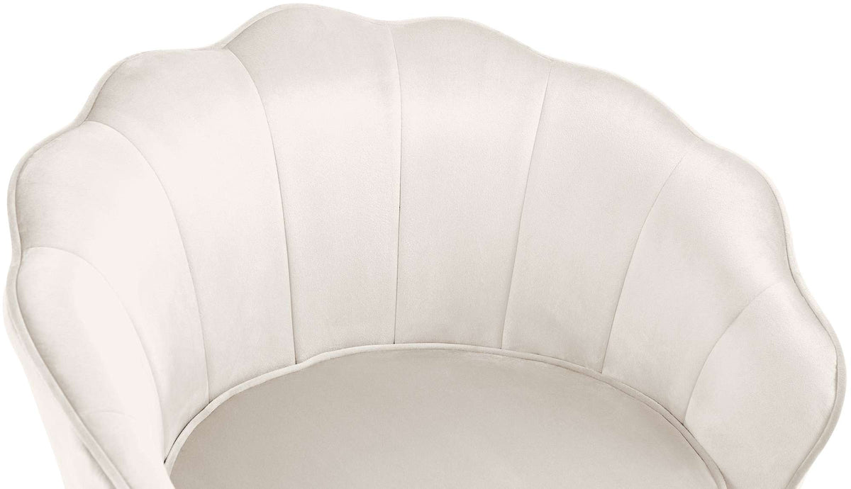 Fauteuil Rosita Fluweel creme creme