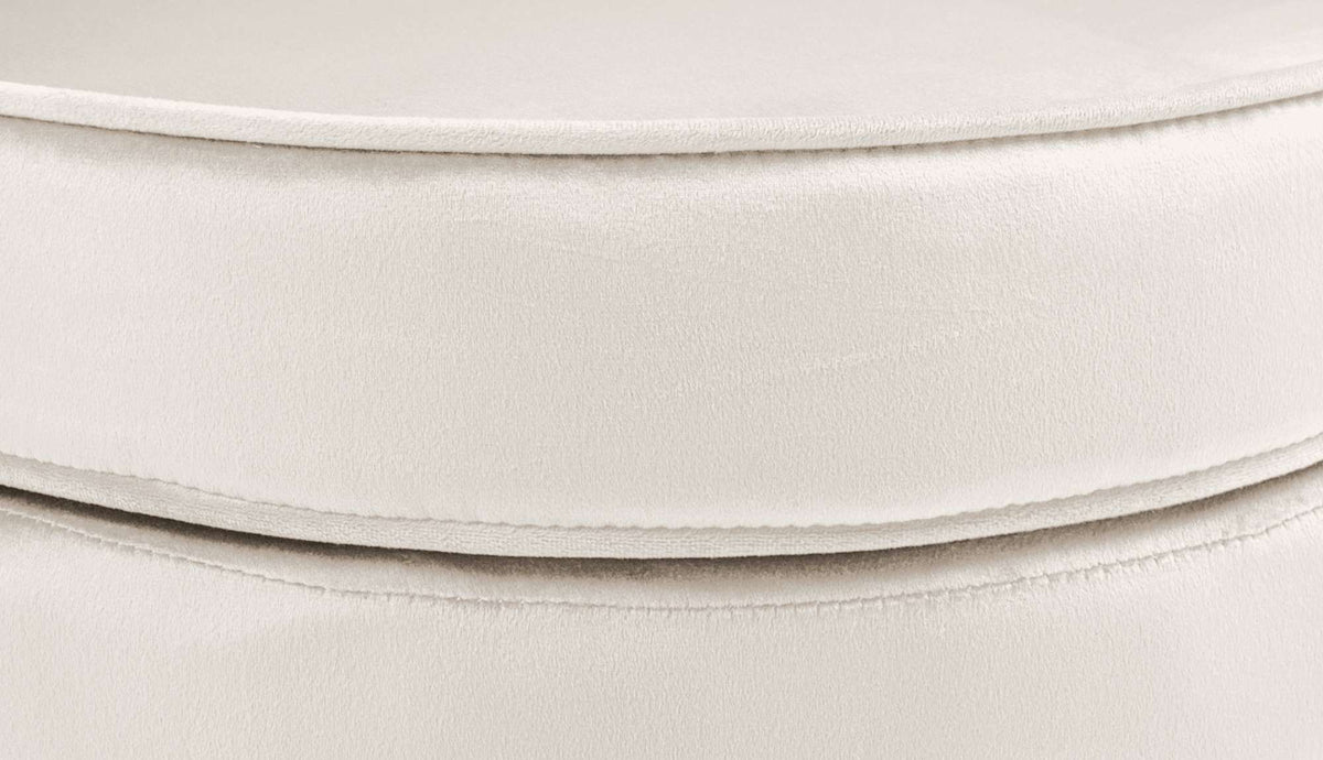 Fauteuil Rosita Fluweel creme creme
